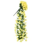 vidaXL Guirlandes de fleurs de Noël 3 Pièces jaune 85 cm
