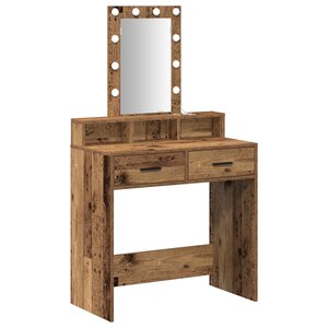 vidaXL Table de Toilette Marron 79 x 41 x 140 cm Bois d'ingénierie