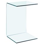 vidaXL Table d'appoint 40x40x60 cm Verre trempé