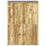 vidaXL Abri à outils de jardin 123x45x171 cm Bois de pin imprégné