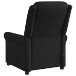 vidaXL Fauteuil de massage inclinable électrique Noir Tissu