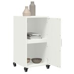 vidaXL Buffet blanc 36x39x72 cm acier laminé à froid