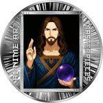 Pièce de monnaie en Argent 500 Francs g 15.57 (1/2 oz) Millésime 2025 AI-nime Art Masterpieces SALVATOR MUNDI (PRÉCOMMANDE)
