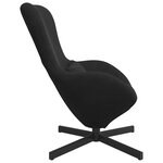 Fauteuil Œuf en Velours Noir
