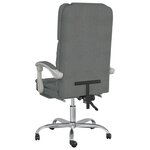 Fauteuil de massage inclinable de bureau informatique étude foncé tissu gris 02_0025388