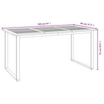 vidaXL Ensemble à manger de jardin 7 Pièces bois d'acacia solide et métal