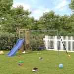 vidaXL Aire de jeux d'extérieur bois de pin imprégné