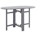 vidaXL Mobilier à dîner de jardin 5 Pièces Bois d'acacia massif Gris