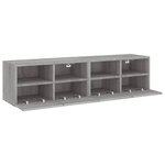vidaXL Meubles TV muraux 2Pièces sonoma gris 60x30x30cm bois d'ingénierie