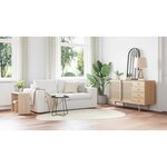 vidaXL Tapis HUARTE Crème 160 x 230 cm Polyester