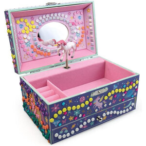 Boîte à musique - A décorer - Avec mosaïques et strass - Dès 5 ans - Sycomore