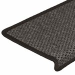 vidaXL Tapis d'escalier autocollants 15 Pièces 65x21x4 cm Anthracite