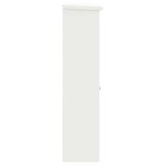 vidaXL Boîte de dépôt de colis Blanc 44.5 x 29 x 110.5 cm Acier