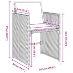 vidaXL Ensemble de salle à manger de jardin 9 pièces avec coussins en poly rattan noir