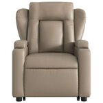 vidaXL Fauteuil inclinable de massage Cappuccino Similicuir