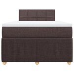 vidaXL Sommier à lattes de lit avec matelas Marron foncé 120x200 cm