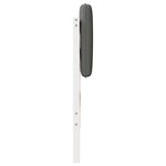 vidaXL Tête de lit capitonnée Blanc et gris clair 75 cm Pin massif