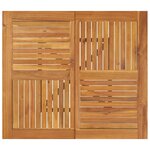 vidaXL Table de jardin 85x85x75 cm Bois d'acacia solide