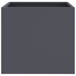 vidaXL Jardinières 2 Pièces anthracite 32x30x29 cm acier laminé à froid