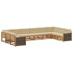 vidaXL Ensembles de canapés 10 pc Bois d'Acacia Massif