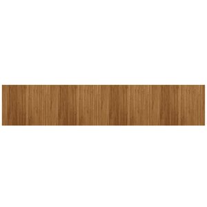 vidaXL Tapis rectangulaire marron 80x400 cm bambou
