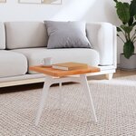 vidaXL Dessus de table 40x40x2 5 cm carré bois massif de hêtre