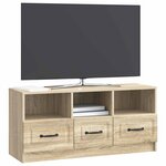 vidaXL Meuble TV Chêne Sonoma 102 x 34 5 x 47 cm Bois d'ingénierie