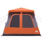 vidaXL Tente familiale dôme 8 personnes gris orange libération rapide