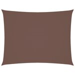 vidaXL Voile de parasol tissu oxford rectangulaire 3x6 m marron