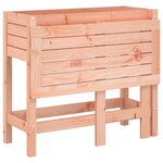 vidaXL Jardinière avec dessus de table pliable bois de Douglas massif