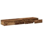 vidaXL Tiroirs de lit avec tiroir Bois ancien 140 x 36 5 x 16 5 cm