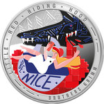 Monnaie LITTLE RED RIDING HOOD Grimm Fairy Tales 1 Oz Argent 2$ Niue 2026 (PRÉCOMMANDE)