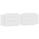 vidaXL Coussin de tête de lit blanc 180 cm similicuir