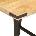 vidaXL Table d’appoint 45x45x50 cm bois massif de manguier et fer