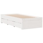 vidaXL Cadre de lit sans matelas avec tiroirs 90x200 cm bois de pin