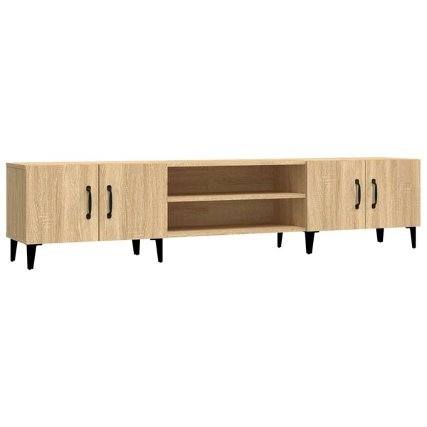 vidaXL Meuble TV Chêne Sonoma 180x31 5x40 cm Bois d'ingénierie