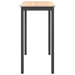 vidaXL Table de bar Naturel 110 x 55 x 105 cm Bois de pin massif