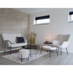 House Nordic Table basse Scarlett 70x40 cm Rond Noir