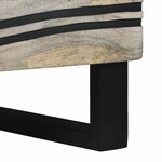 vidaXL Cabinet de chevet 2 Pièces Blanc et noir 40 x 33 x 46 cm