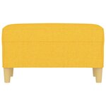 vidaXL Banc Jaune clair 70x35x41 cm Tissu
