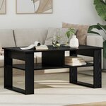 vidaXL Table basse Chêne noir 96 x 54 x 44 cm Bois d'ingénierie