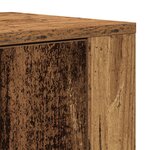 vidaXL Highboard vieilli 80x33x150 cm en bois d'ingénierie