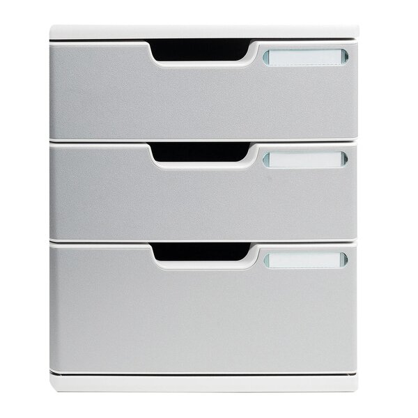 Module De Classement Modulo Office 3 Tiroirs Fermés - Granit - Exacompta