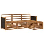 vidaXL Ensemble de canapés d'extérieur 4 pc Naturel