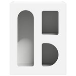 vidaXL Table de chevet 2 Pièces Blanc 40 x 35 x 50 cm Bois d'ingénierie