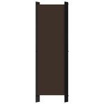 vidaXL Cloison de séparation 4 panneaux Marron 200x180 cm