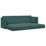 vidaXL Canapé-lit Vert foncé 213 x 76 x 77 cm Velours
