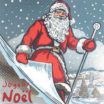 Carte Joyeux Noël avec Enveloppe Blanche 15x15cm