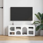 vidaXL Meuble TV Blanc 100 x 35 x 40 cm Bois d'ingénierie