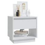 vidaXL Tables de chevet 2 Pièces Blanc 45x34x44 cm bois d'ingénierie